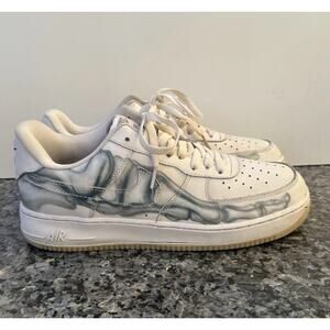 Nike Air Force 1 Low Skeleton White Size 8.5 Limited Edition BQ7541-100
